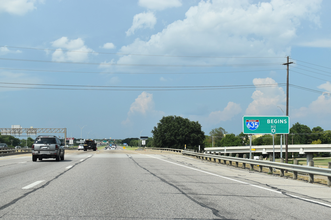 IH 635 milepost zero - Balch Springs, TX