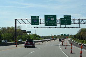 I-29/US 71 north at I-635 - Kansas City, MO