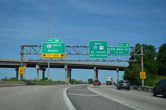 I-29/US 71 north at I-635 - Kansas City, MO