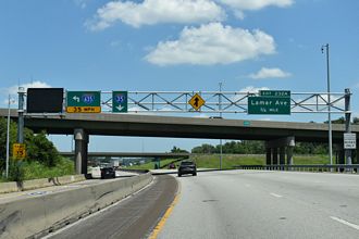 I-35 North at I-635 North in Overland Park, Kansas