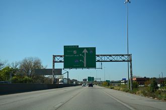 I-35/US 69 south at I-635 - Mission, KS