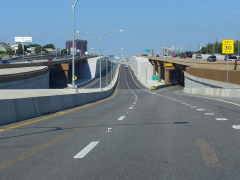 LBJ Express lanes west at SH 289 - Dallas, TX