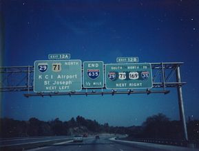 I-635 north at I-29/US 71 - 1989