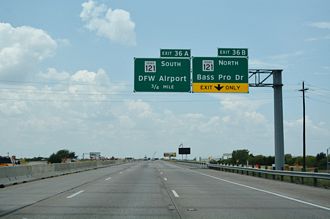 IH 635 west at SH 121 - Coppell, TX