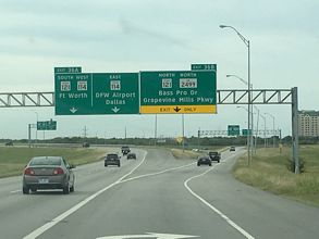 IH 635 west at SH 121 - Grapevine, TX