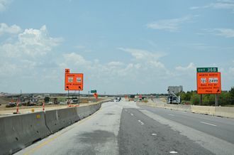 IH 635 west at SH 121 - Coppell, TX