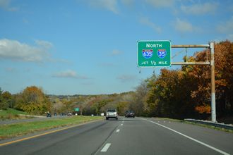 US 69 north at I-35/635 - Mission, KS