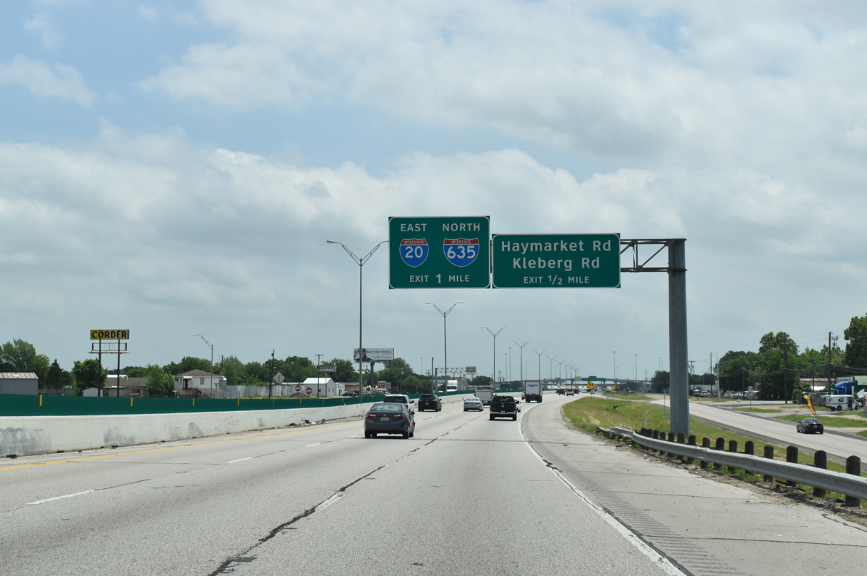 US 175 east at IH 20/635 - Dallas, TX