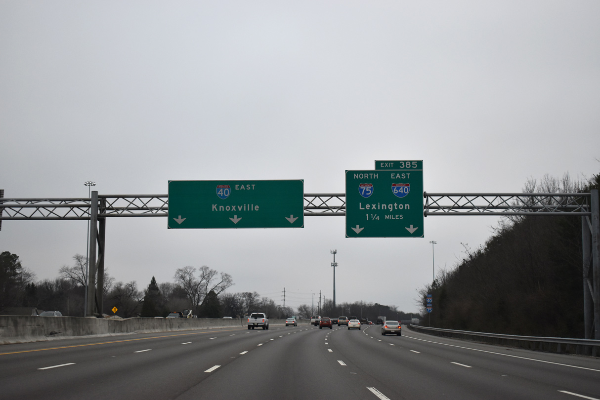 I-40/75 east at I-640 - Knoxville, TN