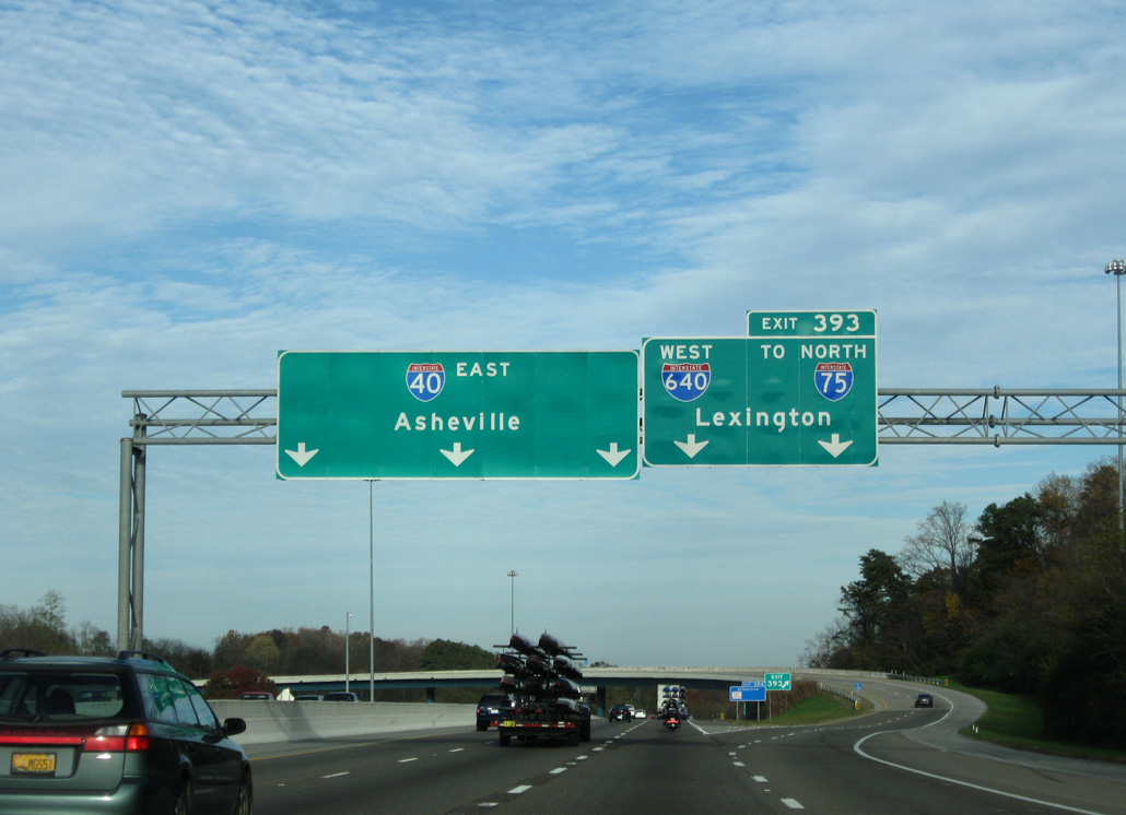 I-40 east at I-640/US 25W - 2009
