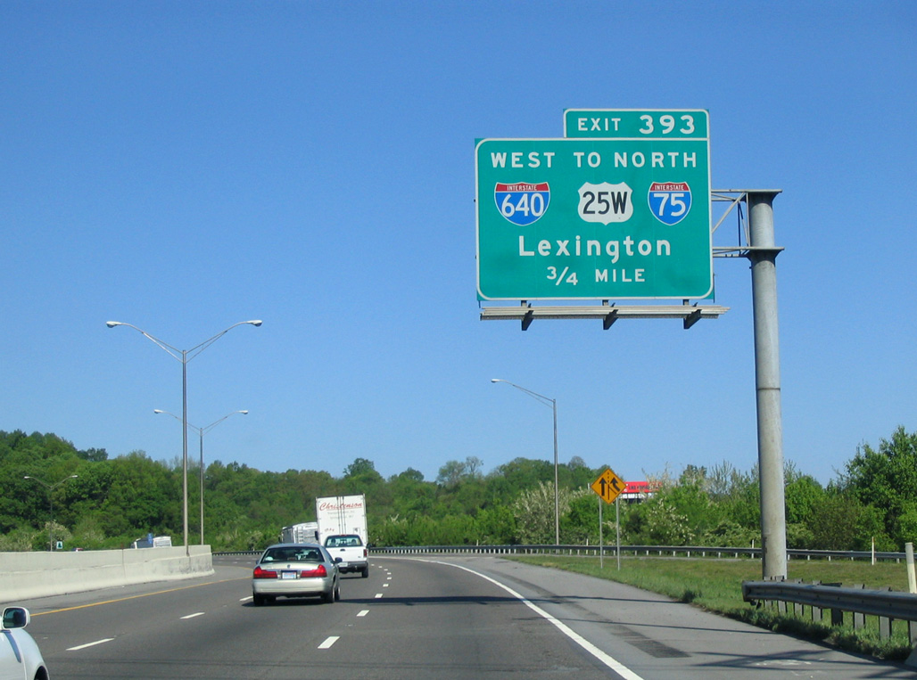 I-40/US 25W west at I-640 - 2005