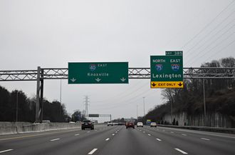 I-40/75 east at I-640 - Knoxville, TN