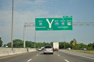 I-40/US 25W west at I-640 - Knoxville, TN