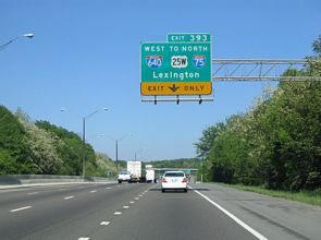 I-40/US 25W west at I-640 - 2005
