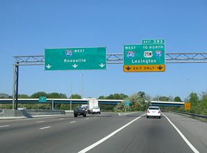 I-40/US 25W west at I-640 - 2005