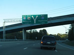 I-640/US 25W east at I-40 - Knoxville, TN