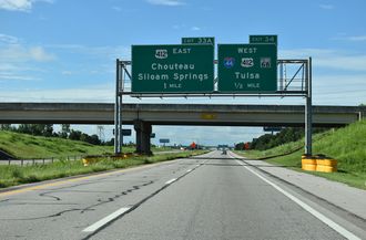 IH 44/Will Rogers Tpk West at SH 364/Creek Tpk