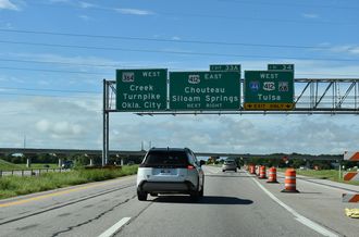 IH 44/Will Rogers Tpk West at SH 364/Creek Tpk in Tulsa, OK