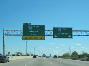 I-70 east at I-670 - Columbus, OH