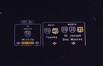 I-70/US 40 west at I-670/US 71 - 1982