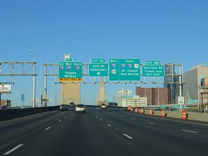 I-70/US 40 west at I-670/US 71 - 2004
