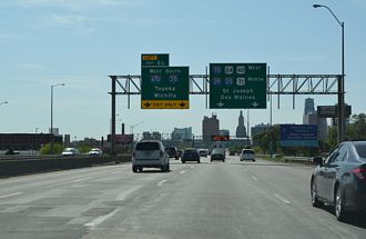 I-70/US 24-40 west at I-670/US 71 - Kansas City, KS
