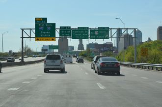 I-70/US 24-40 west at I-670/US 71 - Kansas City, KS