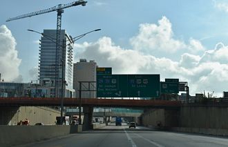 I-670 east at I-70/US 24-40-71 - Kansas City, MO