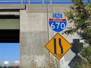I-670 west at I-70/US 24-40 - 2004