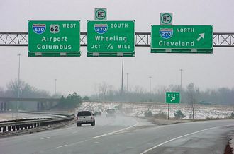US 62 west at I-670/270 - 2004