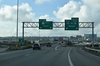 US 71 south at I-670 - Kansas City, MO