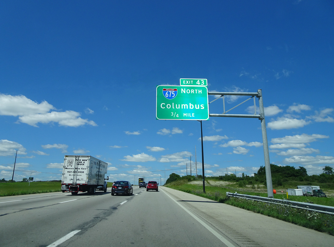 I-75 north at I-675 - Miamisburg, OH