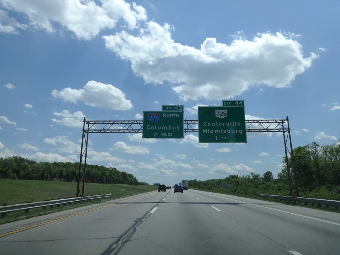 I-75 south at I-675 - Miamisburg, OH
