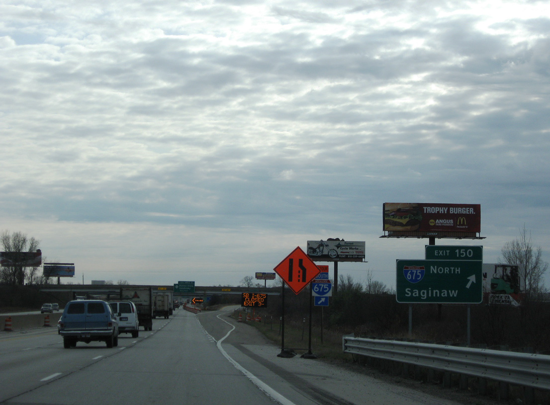 I-75/US 23 south at Buena Vista Twp, MI