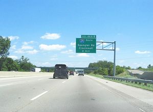 I-70/SR 4 east at I-675 - Medway, OH