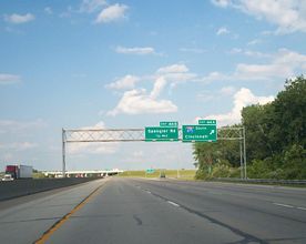 I-70/SR 4 east at I-675 - Medway, OH