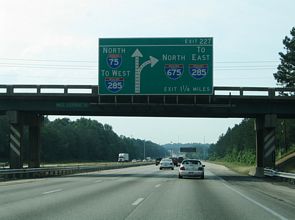 I-75 north at I-675 - 2005