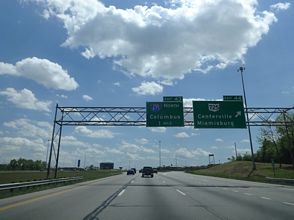 I-75 south at I-675 - Miamisburg, OH