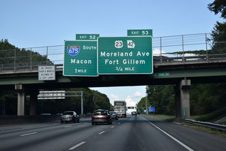 I-285 east at I-675 - Conley, GA