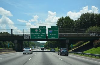 I-285 west at I-675 - Gresham Park, GA