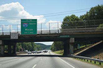 I-285 west at I-675 - 2014