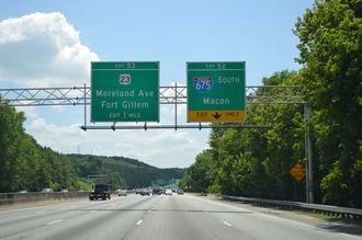 I-285 west at I-675 - 2014