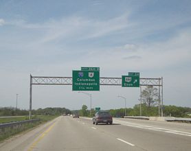 I-675 north at I-70/SR 4 - Medway, OH