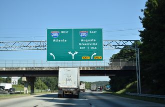 I-675 north one mile from I-285 near Conley, Georgia