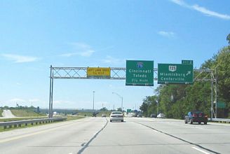 I-675 south at I-75 - Miamisburg, OH