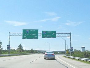 I-675 south at I-75 - Miamisburg, OH