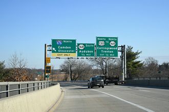Updated coverage of the south end of I-676 with 11 photos from 12/26/24