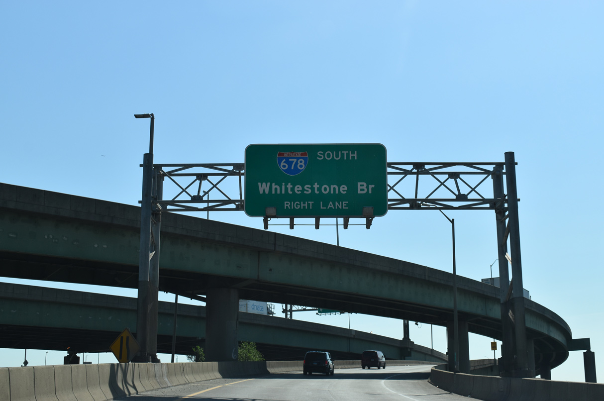 I-278 east at I-295/678 - Bronx, NY