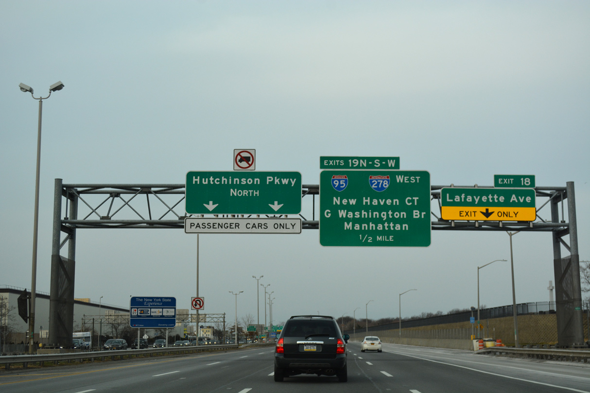 I-678 north at I-95/278-Hutchinson River Pkwy - Bronx, NY