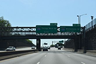 I-95 north at I-678/295 - Bronx, NY